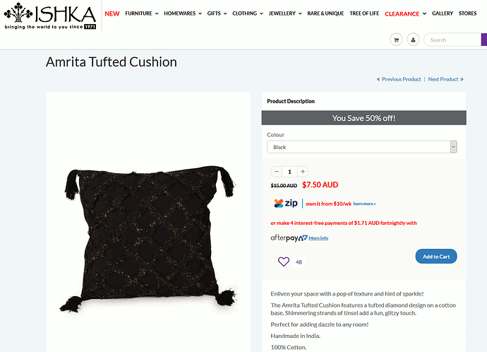Ishka-cushion