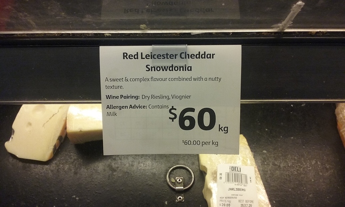 Coles Snowdonia Red Leicester Cheese Deli Section 01.10.2020