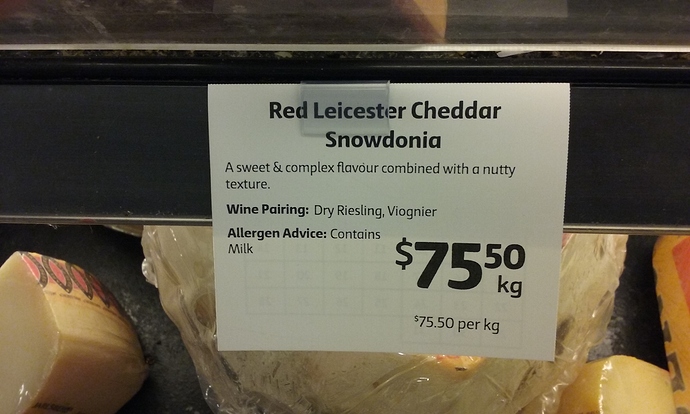 Coles Snowdonia Red Leicester Cheese Deli Section 16.08.2020