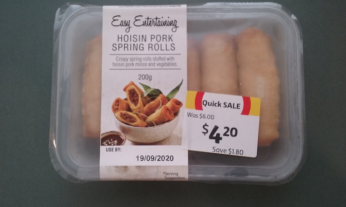 Easy Entertaining Hoisin Pork Spring Rolls 18.09.2020.