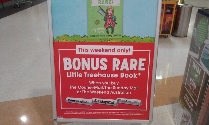 Coles Treehouse Books Sign 20.08.2020