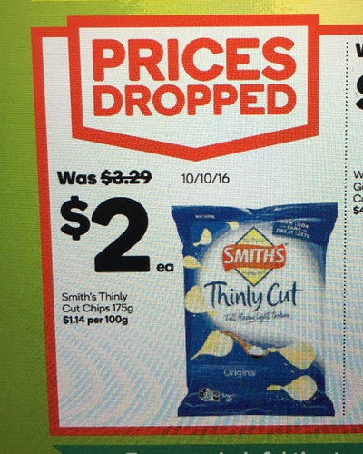 2016 price drop advert