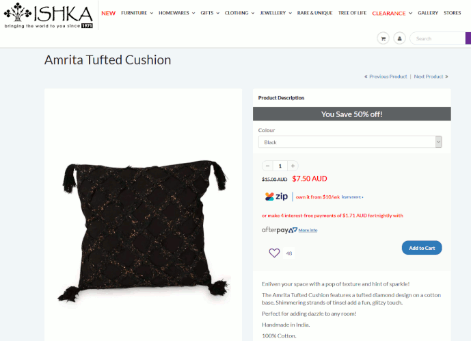 Ishka-cushion