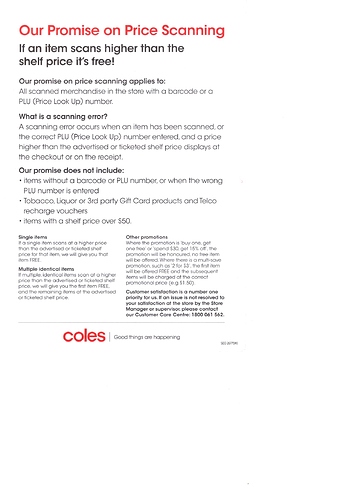 Coles Scanning Policy 02.06.2021.