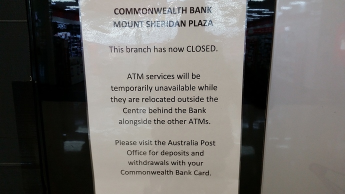 CBA Bank Closure Notice 26.05.2021