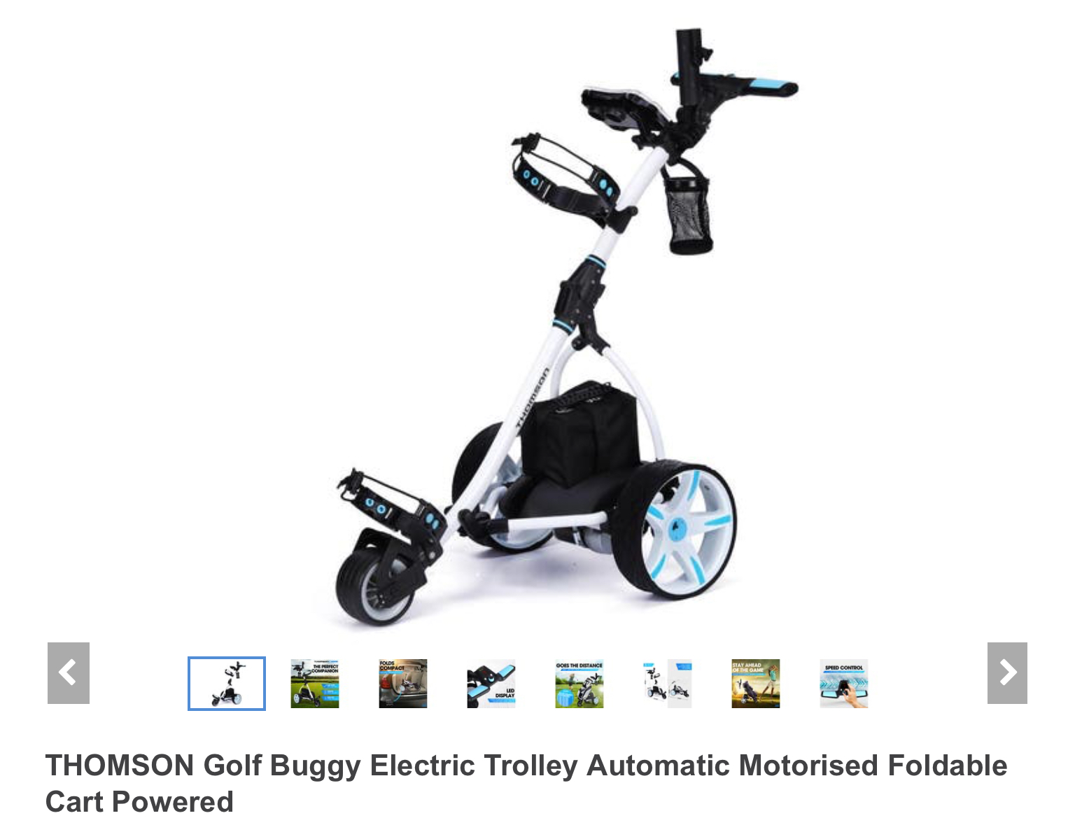 thomson golf buggy electric trolley