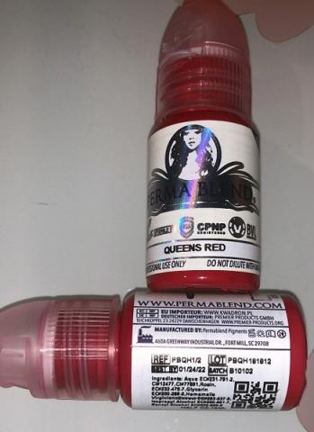 Photograph of Perma Blend Queens Red Tattoo Ink|349x480