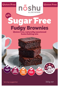 Photograph of Noshu Sugar Free Fudgy Brownies Mix 300g|200x286
