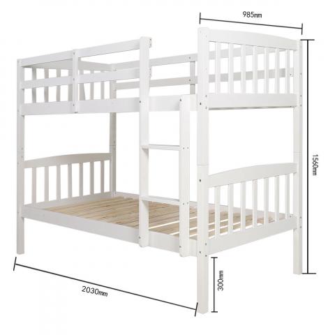 Photograph 2 in 1 Timber Bunk Bed measurements|480x480