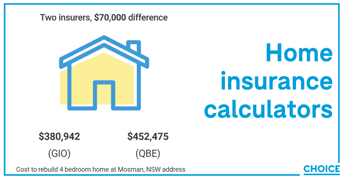Home Insurance calculators, values & valuations Money