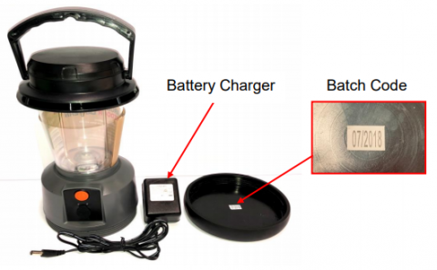 Photograph of Rechargeable 110 Lumen Outdoor Lantern and 240V Charger|480x297